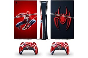 PEYANZ Ｐ.S.5 Slim Skin for Console(Digital Edition) and Controllers Vinyl Sticker, Durable, Scratch Resistant, Bubble-Free…, Sp1derMan-02
