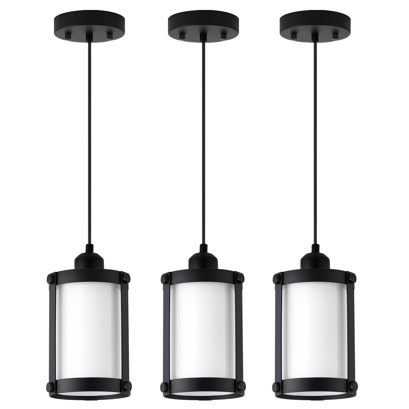 Osimir Black Pendant Lights Kitchen Island 3