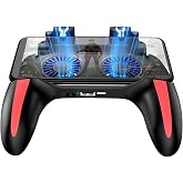 Hakeeta Mobile Phone Gamepad, Game Controller, Mobile Game Controller with Dual Cooling Fans, 2500mah / 5000mah Battery Optional, Suitable for 4.7-6.5 Inch Mobile Phones.(5000mah)