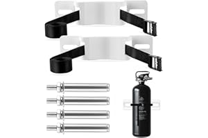 Zhichen star 2PCS Propane Tank Holder，Propane Tank Mount，Steel Fabrication Nitrogen Tank Holder with Screws and Safety Chain Supported 4"-12" Suitable for Conversion of Various Gas cylinders （White）