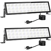 Shop Lights for Workshop,2pack 100w Led Shop Light,14000lm Super Bright Plug In Garage Lighting,IP66 Waterproof Work Lights,4