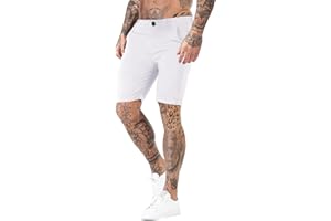 GINGTTO Mens Slim Fit Shorts 9" Inseam Stretch Chino Short Pants