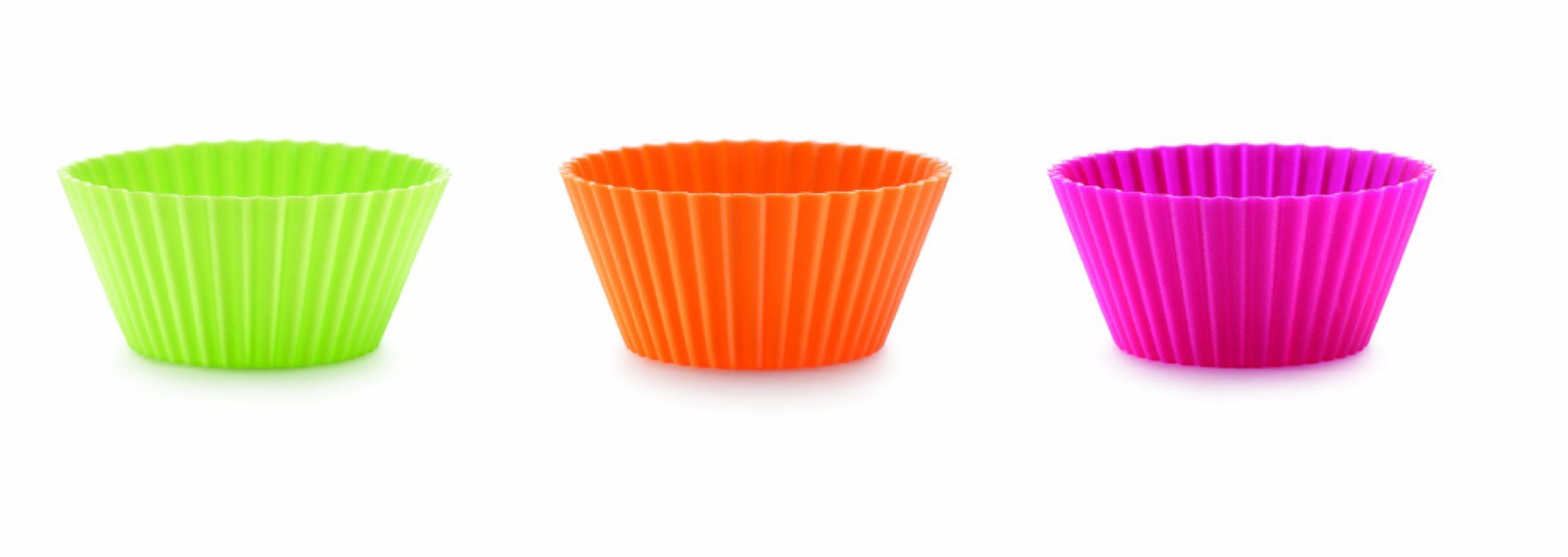 Lékué 80 ml Muffin Cup, Pack of 12, Assorted Colors