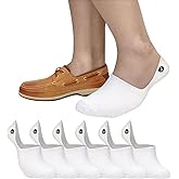 Sperry Men's 6-Pack Loafer Socks, Non-Slip No Show Socks for Boat Shoes, Ultra Low Cut Invisible Liners with Heel Grip
