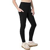 Moozava Girls Athletic Leggings with Pockets Kids High Waisted Dance Pants Yoga Workout Running Cheer Gymnastics Tights