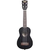 Kala KA-15S-BLK Satin Mahogany Soprano Ukulele - Black