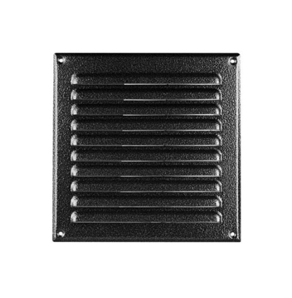 Metal Antique Silver Air Vent Grille 295mm x 295mm with Fly Screen/Mesh/Net Ventilation Cover 12" 300mm MTA10ANSR