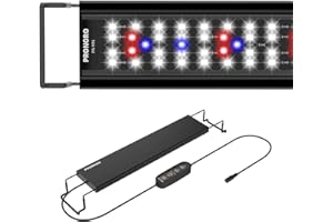 PRONORO Aquarium Light, LED Full Spectrum Freshwater Aquarium Lights, Daylight/Moonlight Mode and stepless dimmable, Fish Tank Light with 6h/9h/12h Timer and Auto ON/Off (G 12-17 in)