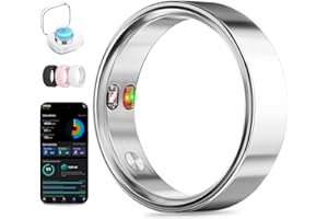 UniJethro Smart Ring with Vibration Alerts, Health Tracker Ring with Body Temperature Monitor, Heart Rate, Sleep &amp; Fitness Tracking, Waterproof Activity Ring for Men &amp; Women, No App Fees (Silver, 6#)3.6 out of 5 stars 261 offer from $35.99