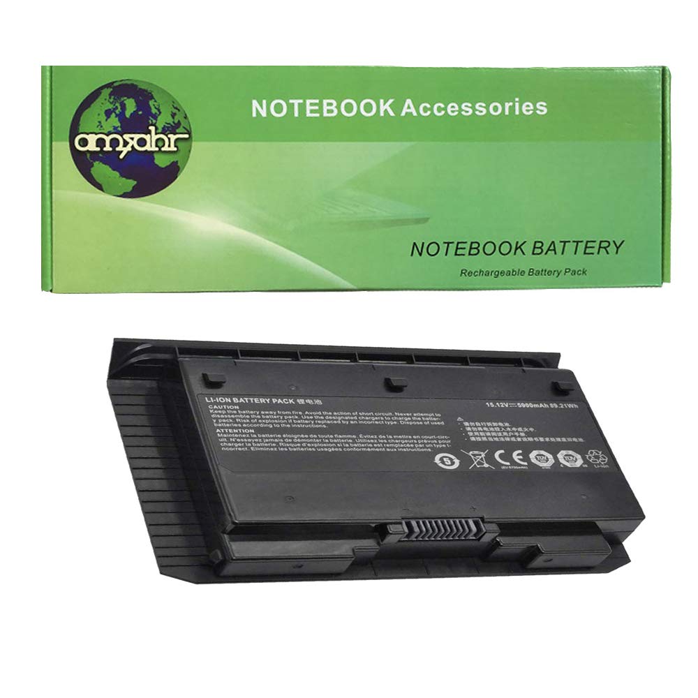 amsahr 15.12 V 89.21 W 5900 mAh Replacement Battery for Clevo 687P375S4271/Sager NP9390 P375S series/P375BAT-8