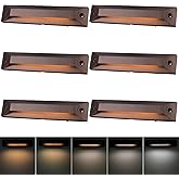 Energetic 5CCT LED Outdoor Step Lights, Low Voltage Deck Lights for Landscape, Yard, Driveway, Garden, Porch, Stairway, 8 inc