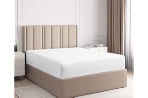 Saferay Green 1 Twin XL Fitted Sheet, 100% Organic Cotton Twin XL Sheet, Soft Hotel Quality 800 Thread Count Fitted Sheet, Premium Breathable Deep Pocket Upto 16" Twin XL Fitted Sheet: White