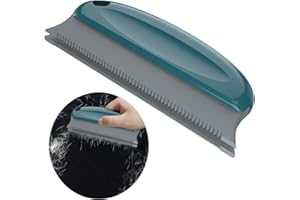 Meteou Pet Hair Cleaning Detailer with Handle | Cat and Dog Hair Lint Remover Brush for Cars Furniture Carpet Sofa Clothes Beds Couches Blinds Chairs Dark Blue