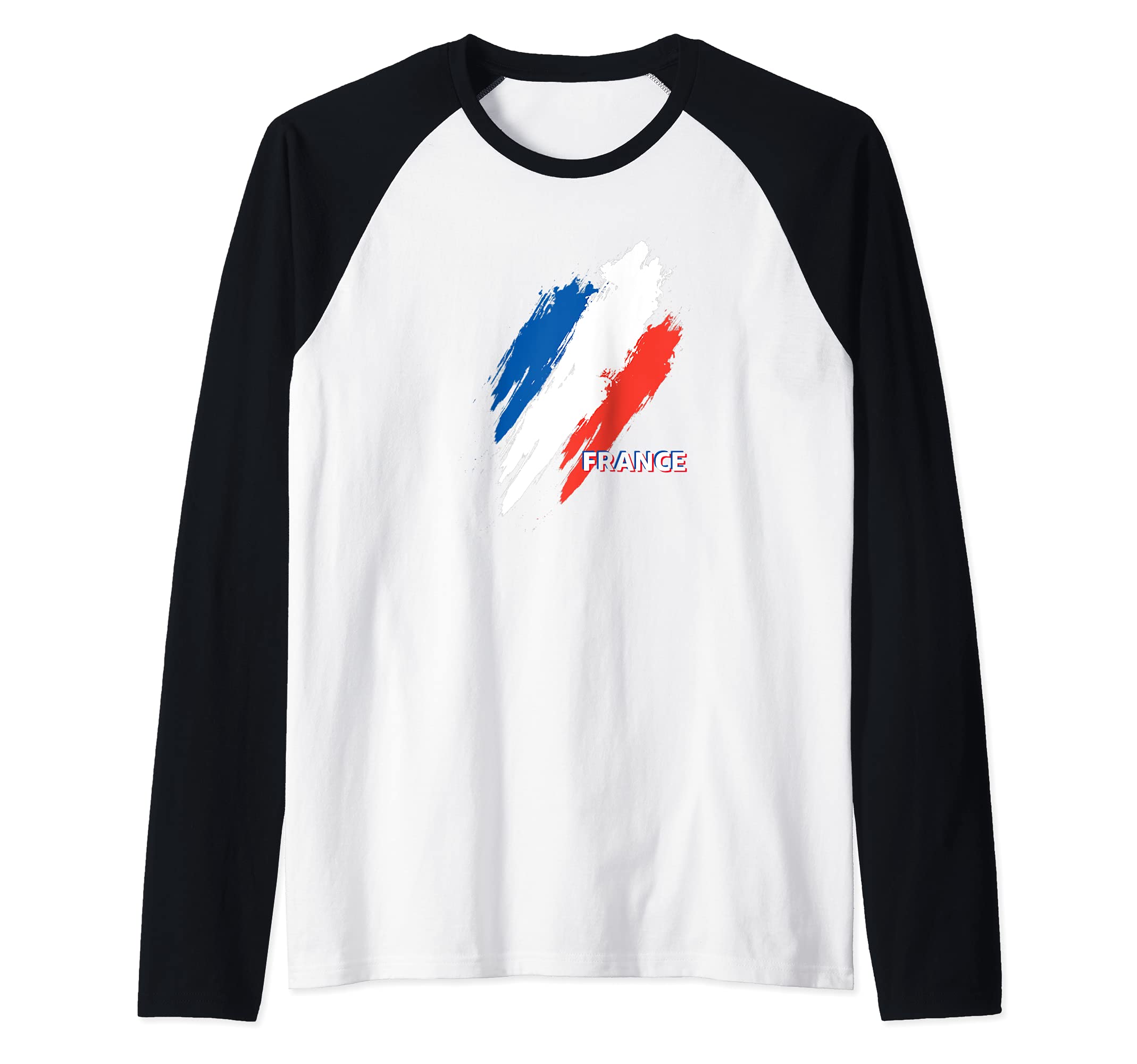 Flag France Raglan Baseball Tee