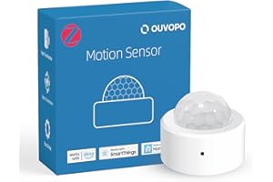 OUVOPO Zigbee Motion Sensors, Motion Detectors for Smart Home Security & Automation, Easy Installation, Requires Zigbee Hub, Compatible with Home Assistant, Hubitat and Alexa