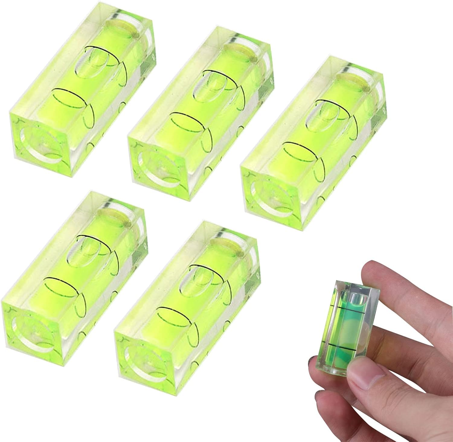 Square Quality Mini Spirit Level - 5 pcs 15 * 15 * 40MM Square Quality Mini Spirit Level Bubble Small Level
