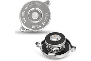 STREYTOTEK 2 Pcs 16 PSI Radiator Cap Replacement for Dodge Ram 1500, Stainless Steel Engine Radiator Seal Cap, Compatible with Dodge Ram 2500 Jeep Grand Caravan Avenger