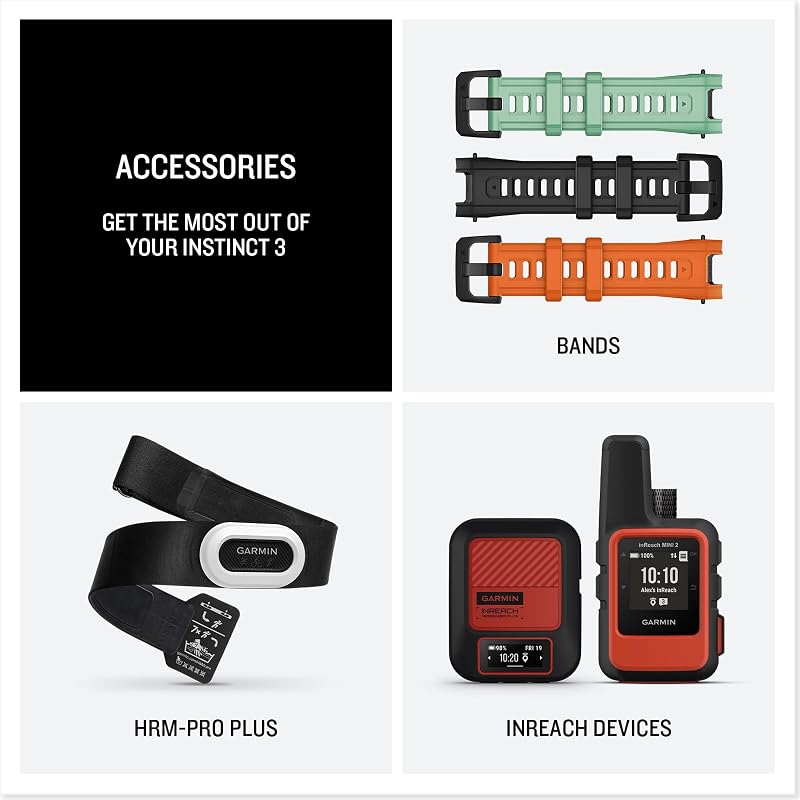 Instinct 3 Solar, 45mm, Smartwatch GPS Ultra Resistente, Black