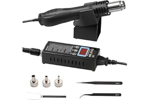 TXINLEI 8858+ 110V 680W SMD Hot Air Gun Hot Air Welder Rework Station Soldering Station 3 Nozzles Mobile Phone Repair Tool