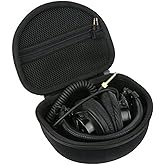 khanka Hard Headphone Case replacement for Travel Bag for Audio-Technica ATH M50 M40X M50X M30x M50xMG Professional Studio Monitor Headphones Headset headphone (black1)