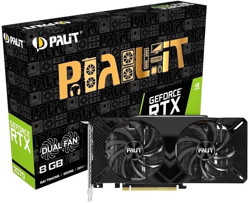 Palit RTX 2070 Dual Graphics Card NVIDIA Turing Architecture Gaming PC