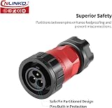 CNLINKO YM-20 3 Pin Waterproof Connector IP68 M20 Aviation PBT Plastic Solder view 3