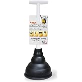 Korky Beehive Mini Sink &amp; Drain Plunger - Works in Bathrooms &amp; Kitchens -94 | Powerful sink plunger clears tough clogs in sinks, tubs/showers, &amp; flat drains. Compact design is easy to use and store.