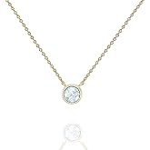 PAVOI 14K Gold Plated Created White Opal Necklace | Opal Necklaces for Women