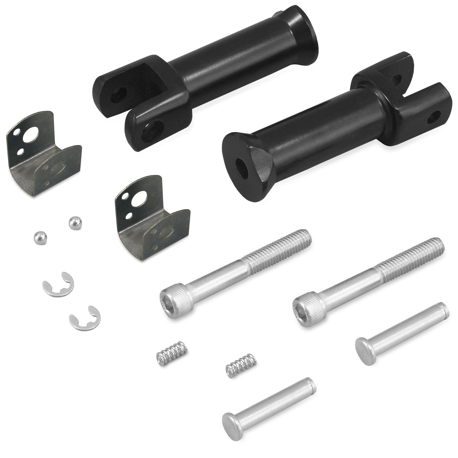 Photo 1 of Harvards Chrome Passenger Peg Mount Footpeg Supports for Harley Softail Models 2018-2025 Deluxe Fat Boy Heritage Sport Glide Softail Slim Street Bob Breakout Low Rider Models