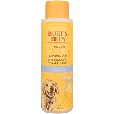 Burts Bees Tearless Puppy Shampoo &amp; Conditioner with Buttermilk, 16 Fl Oz | Gentle 2-in-1 formula cleans and conditions sensitive puppy skin and coat, tearless for easy bath time