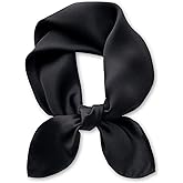 MEISEE Solid Color Mulberry Silk Scarf 26" Square Scarf Neck Scarf Hair Head Breathable Lightweight for Women Gift Packed