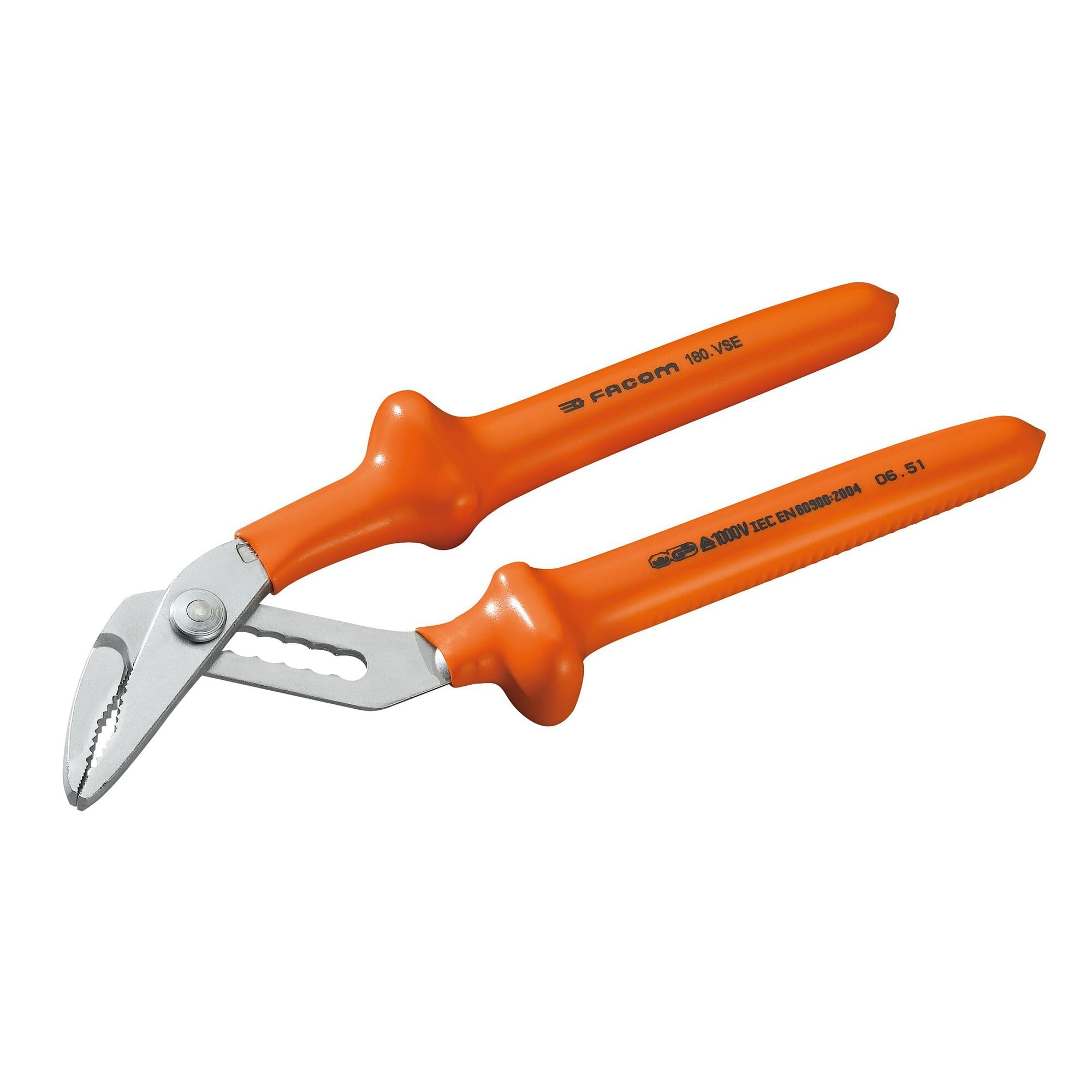 FACOM Adjustable Pliers Clamping Range: 0-44 mm Length 255 mm, 1 Piece, 180.VSE
