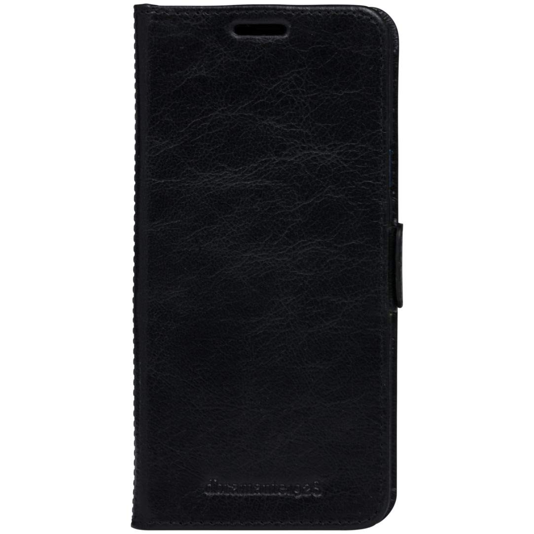 dbramante1928 Copenhagen SamsungGalaxy S9+ Phone Case, Black | Handcrafted Full-Grain Leather, RFID Protection & Wireless Charging