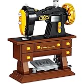 Ulanlan Home Decoration, Adult Building Set, Sewing Machine Building Kit, Mini Blocks Building Blocks Toy Set, Best Gift for Adult, Teens 633PCS