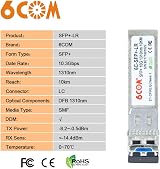 6COMGIGA 10GBase-LR SFP+ Transceiver 10KM LC Single Mode DDM 1310nm for Cisco view 2