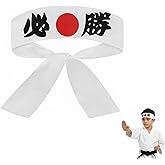 Abaodam Japanese Headband Karate Headband Sushi Chef Bandana Samurai Bandana for Kids Adults Karate Sports Cooking Cosplay Party Victory