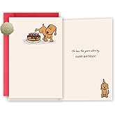 FSSDAS Funny Birthday Card for Men Women, Cute Dog Birthday Card for Dog Moms, Dogs Dads, Happy Dog Lovers Birthday Gifts Card Ideal for Her Him, Suitable for All Ages Bday Cards from Dogs