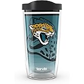 Tervis NFL Jacksonville Jaguars - Forever Fan Made in USA Double Walled Insulated Tumbler Travel Cup Keeps Drinks Cold & Hot, 16oz, Classic
