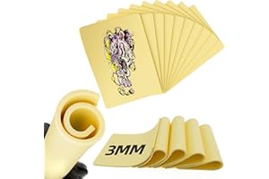 MIHERT 10Pcs 3mm Thick Blank Tattoo Practice Skin 8x6 inch Double Sides Fake Skin Sheets for Tattooing and Microblading Supplies for Beginners and Experienced Artists