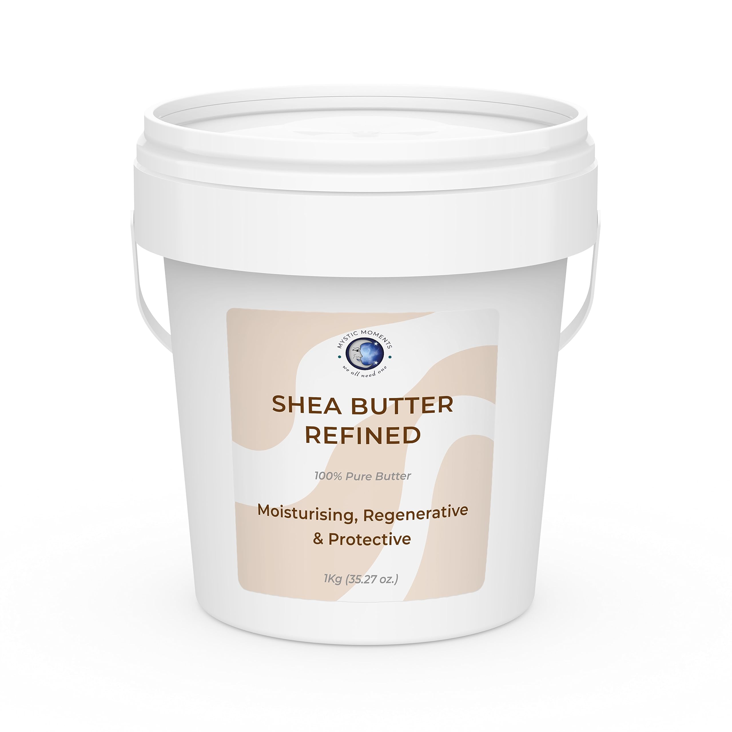 Mystic Moments | Shea Butter Refined Butter 1Kg - Pure & Natural Cosmetic Butters Vegan GMO Free