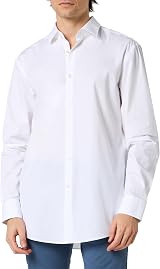 HUGO Men's C-Mabel Shirt Open White199 Size 17.5R view 1
