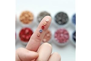 Mixed-Color Extra Small Buttons are Suitable for Sewing and Knitting Such as Doll Clothes, handicrafts, and Clothing decorati