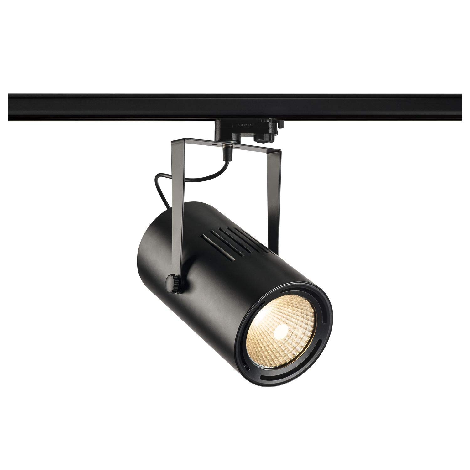 SLV Euro Spot Track Black 3000K 12° with 3P Adaptor Light Aluminium 61 W