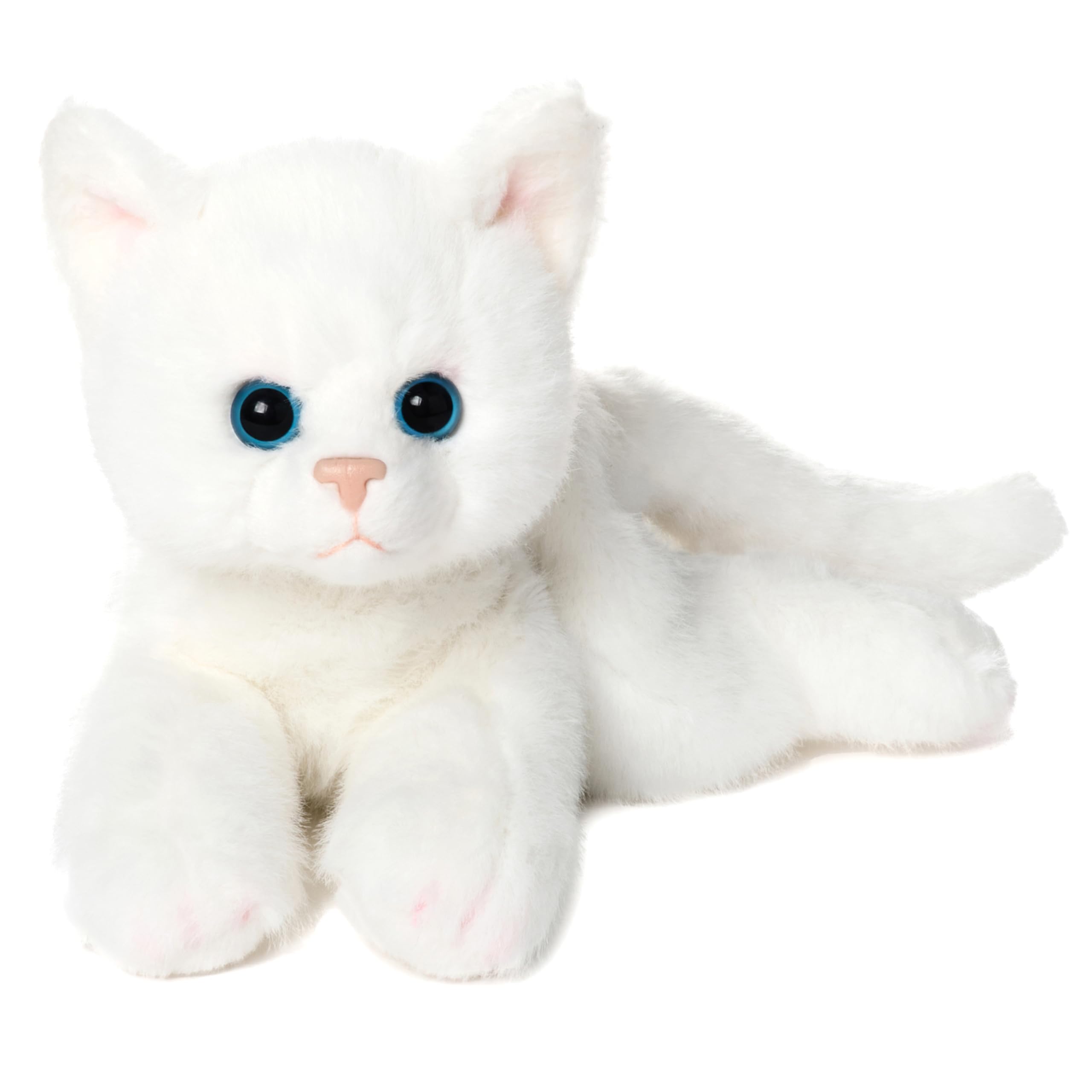 Photo 1 of Bearington Lil' Muffin Small Plush Stuffed Animal White Cat, Kitten 8 inch