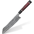 FINDKING 9 Inch Kiritsuke Knife, Versatile Japanese Chef Knife, Premium AUS-10 Damascus Steel Blade, Professional Kitchen Essential (Samurai Series)