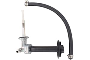 MOTOKU Fuel Petcock Valve Switch with Knob Lever for Yamaha Kodiak 400 450 YFM400 YFM450 Grizzly 400 450 YFM450F Prairie 400 Fuel Shutoff Valve and Lines 5GH-24500-10-00