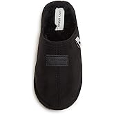 Lucky Brand Boy's Micro-Suede Scuff Slippers, Kids House Shoes with Plush Lining