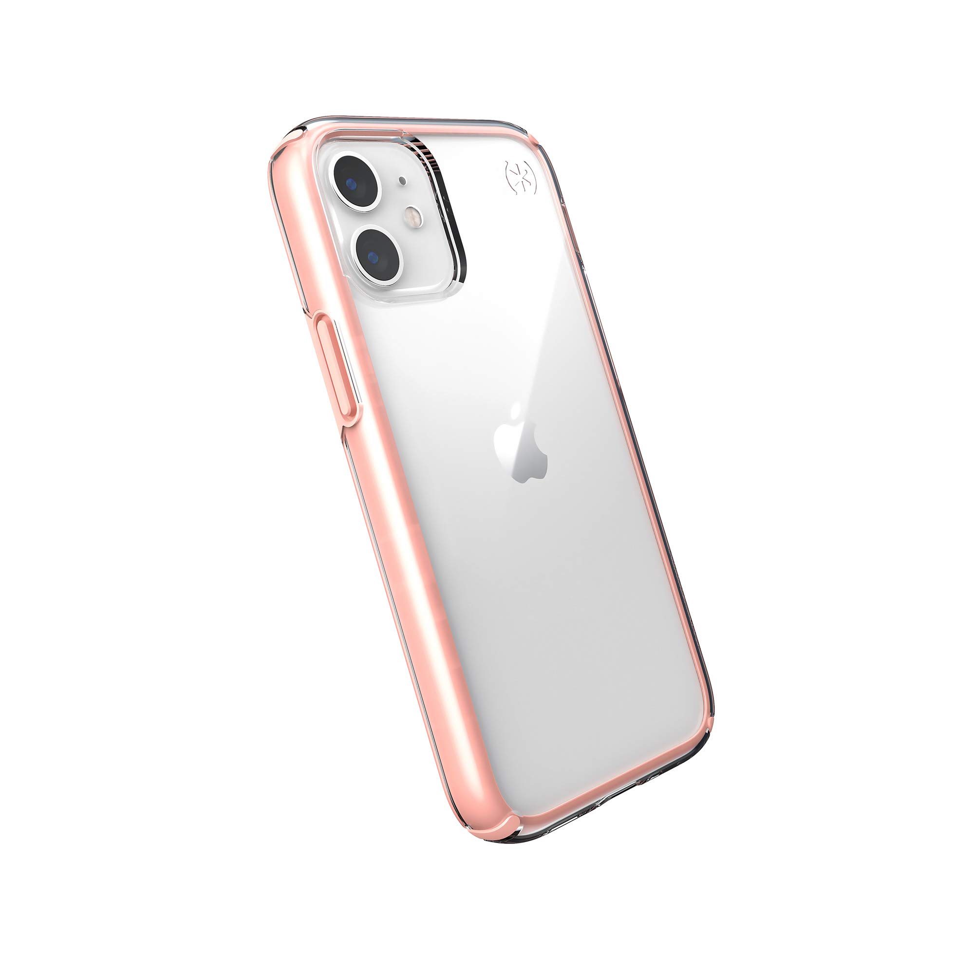 Speck Products Presidio Perfect-Clear Impact Geo iPhone 12 mini Case, Clear/Rosy Pink — image 1