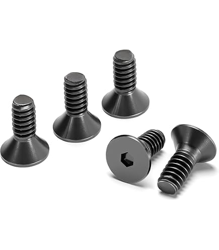 6-32 x 1/4 Type F Thread Cutting Screws / Phillips / Flat Undercut Head / Steel / Black