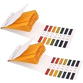 2 Pack pH Test Strips, 160 Strips pH.1-14 Universal pH Test Paper Litmus Test Paper pH Soap Making Testing Strips for Water W